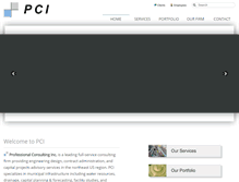 Tablet Screenshot of pci-engineers.com